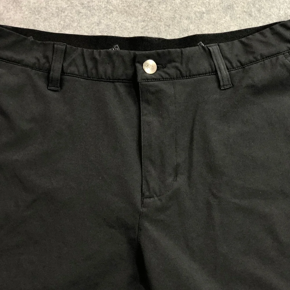 Adidas Mens Golf Shorts 34 Black Performance Stretch Gripper Waistband